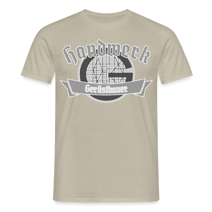 Unisex T-Shirt "Gerüstbauer" Sandbeige Männer T-Shirt