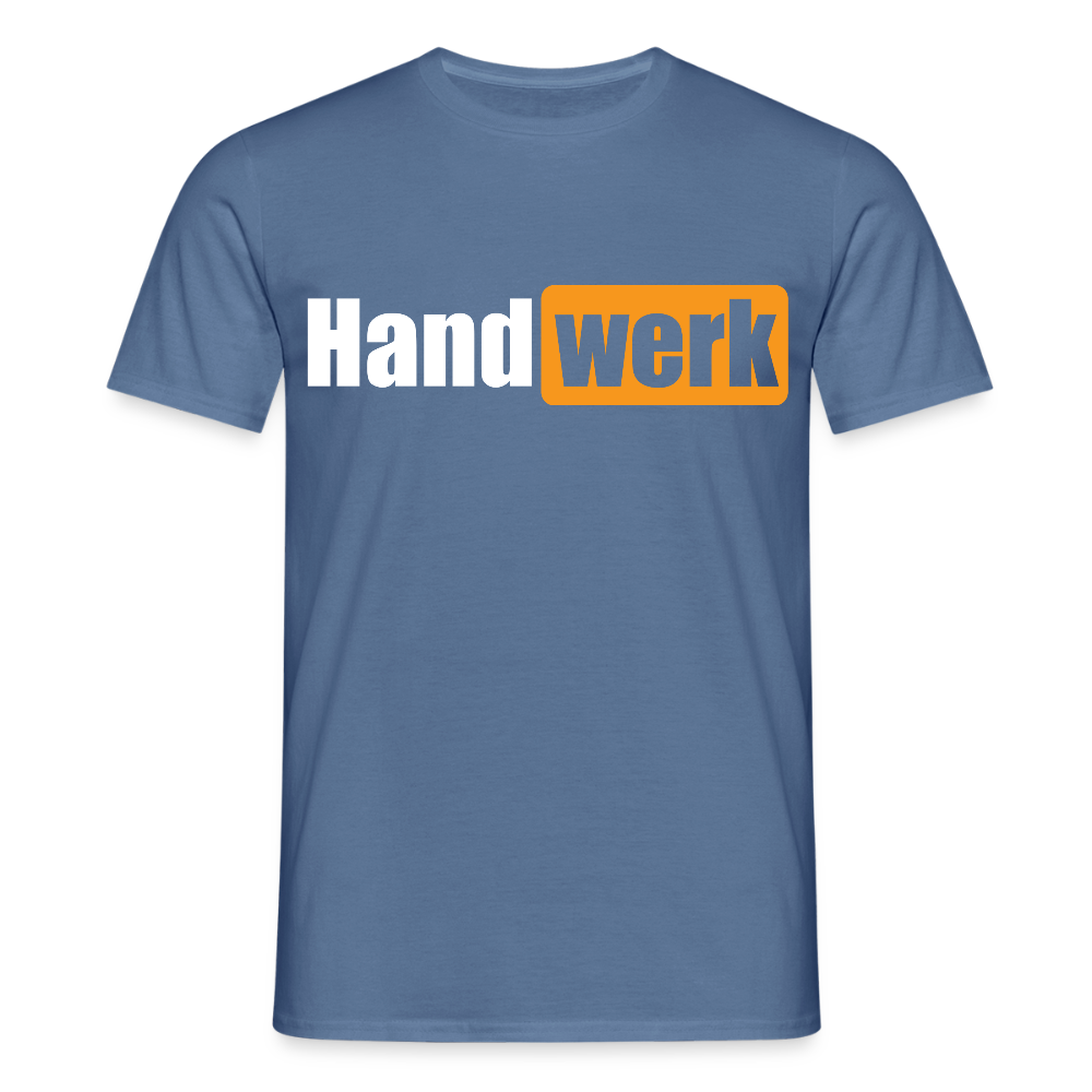Unisex T-Shirt "Handwerk" Taubenblau Männer T-Shirt