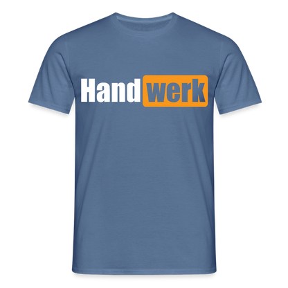 Unisex T-Shirt "Handwerk" Taubenblau Männer T-Shirt