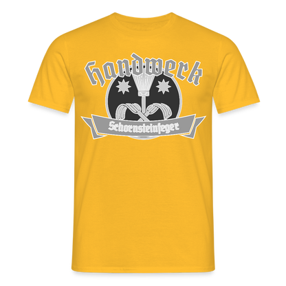 Unisex T-Shirt "Schornsteinfeger" Gelb Männer T-Shirt