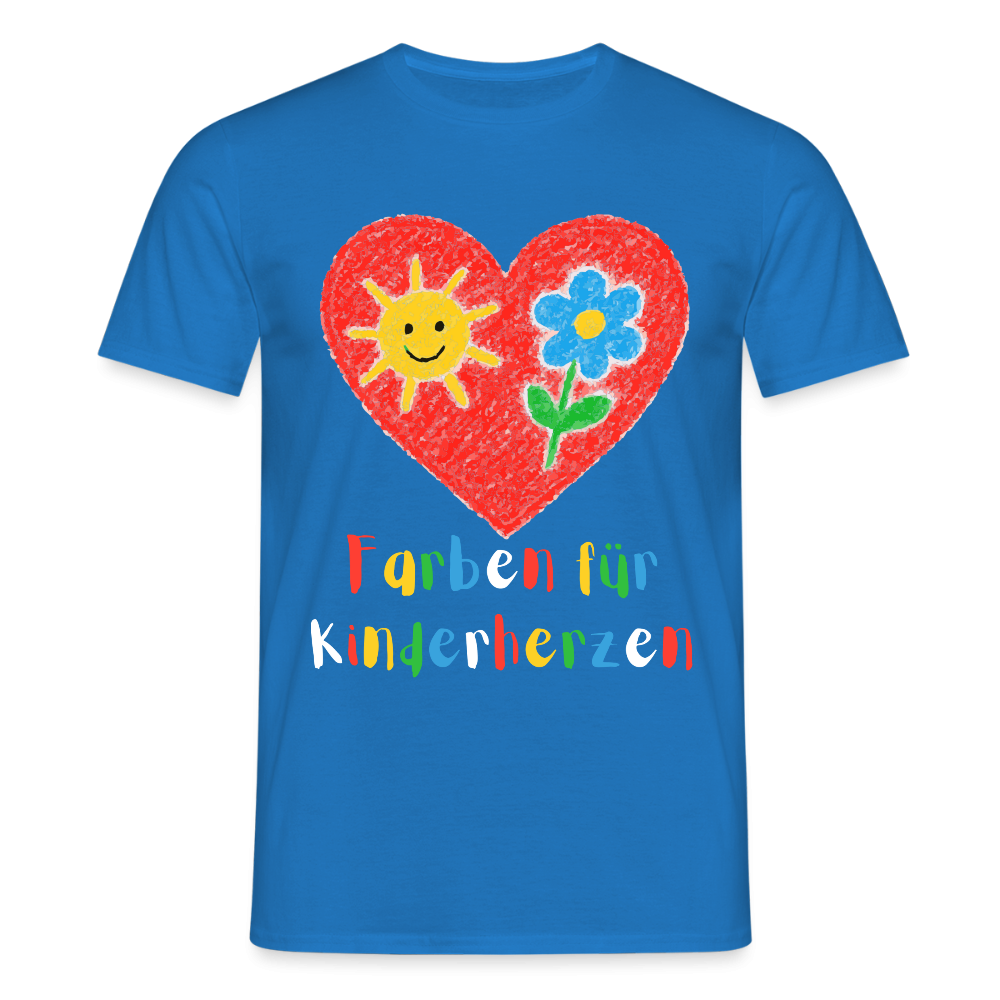 Unisex T-Shirt "Farben für Kinderherzen" Royalblau Männer T-Shirt