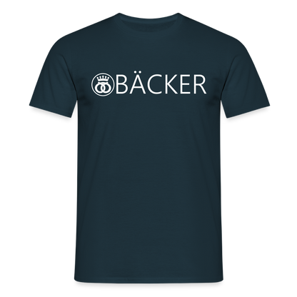 Unisex T-Shirt "Bäcker" Navy Männer T-Shirt