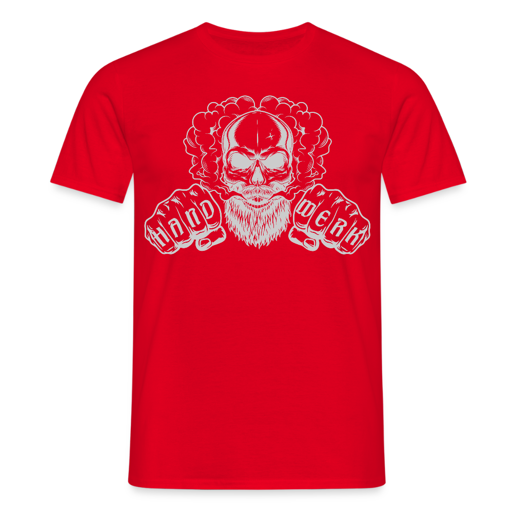 Unisex T-Shirt "Blackbeard-Handwerk" Rot Männer T-Shirt