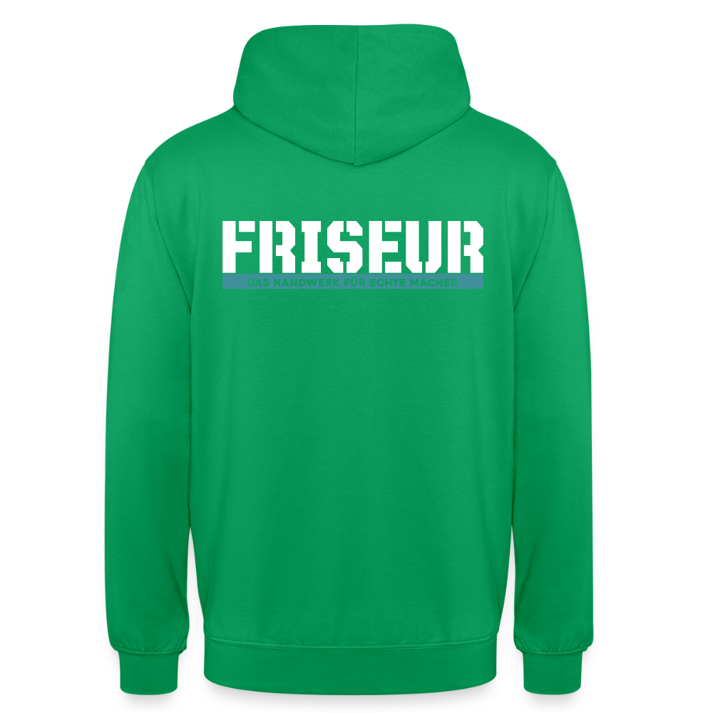 Unisex Hoodie HW-300 | MACHER "Friseur" Kelly Green Unisex Hoodie {{ color }}
