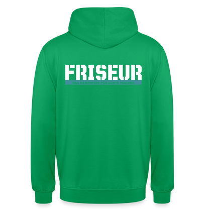 Unisex Hoodie HW-300 | MACHER "Friseur" Kelly Green Unisex Hoodie {{ color }}