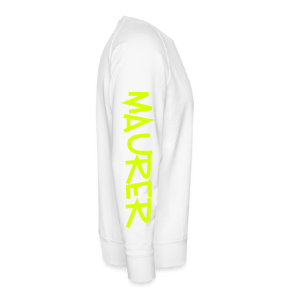 Unisex Premium Pullover "Maurer" neongelb Männer Premium Pullover