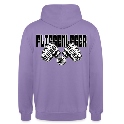 Unisex Hoodie "Fliesenleger" (beidseitig bedruckt) Lavendel Unisex Hoodie