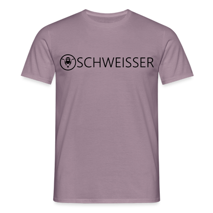 Unisex T-Shirt "Schweisser" Lilagrau Männer T-Shirt