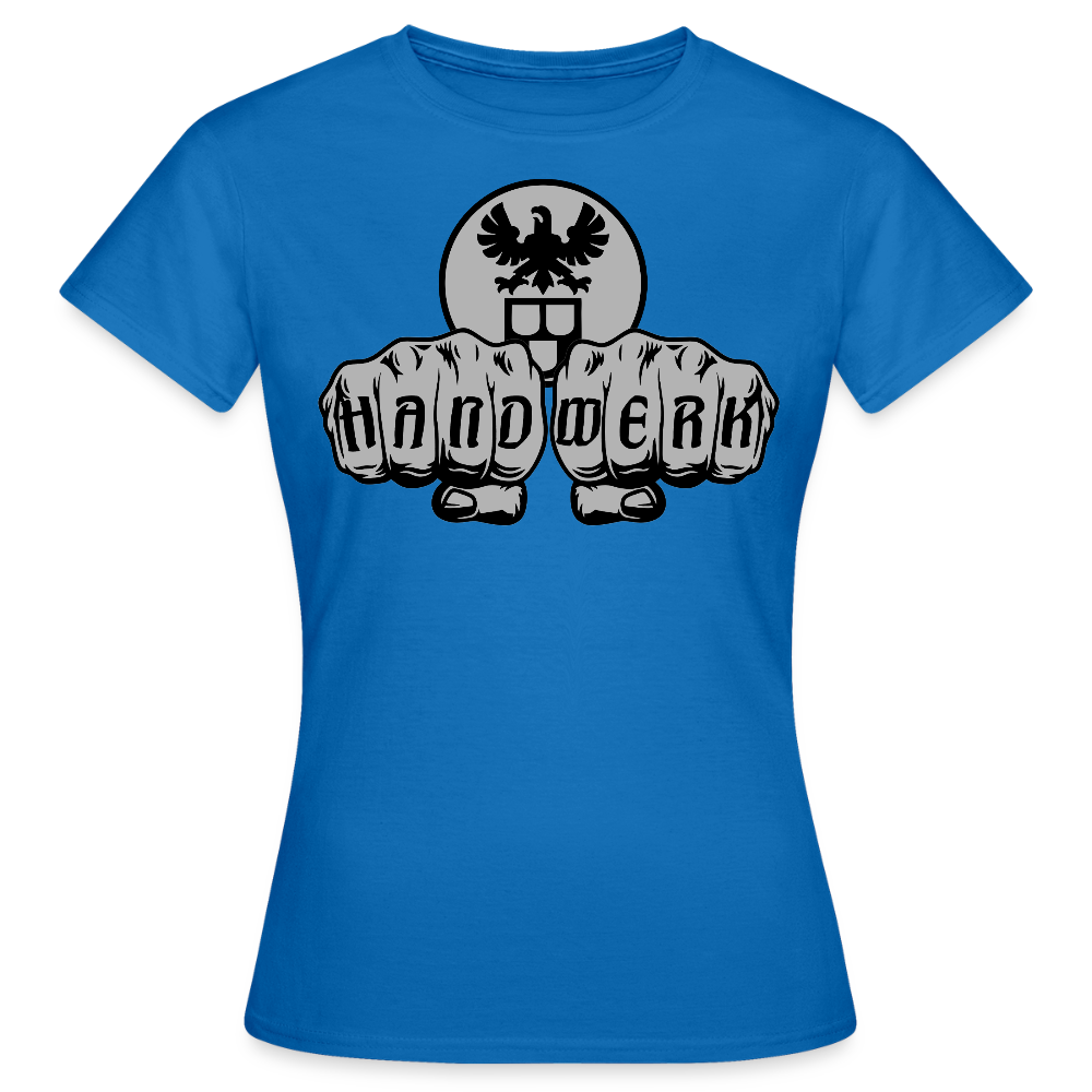 Frauen T-Shirt "Maler" Royalblau Frauen T-Shirt