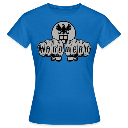 Frauen T-Shirt "Maler" Royalblau Frauen T-Shirt