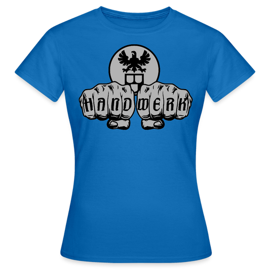 Frauen T-Shirt "Maler" Royalblau Frauen T-Shirt