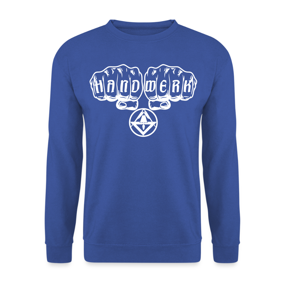 Unisex Pullover "Stuckateur" Royalblau Unisex Pullover