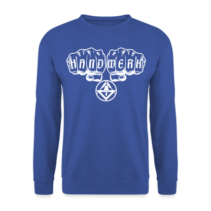 Unisex Pullover "Stuckateur" Royalblau Unisex Pullover