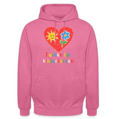 Unisex Hoodie "Kinderherzen" Pink Unisex Hoodie