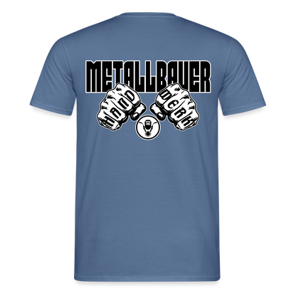 Unisex T-Shirt "Metallbauer" - Taubenblau 