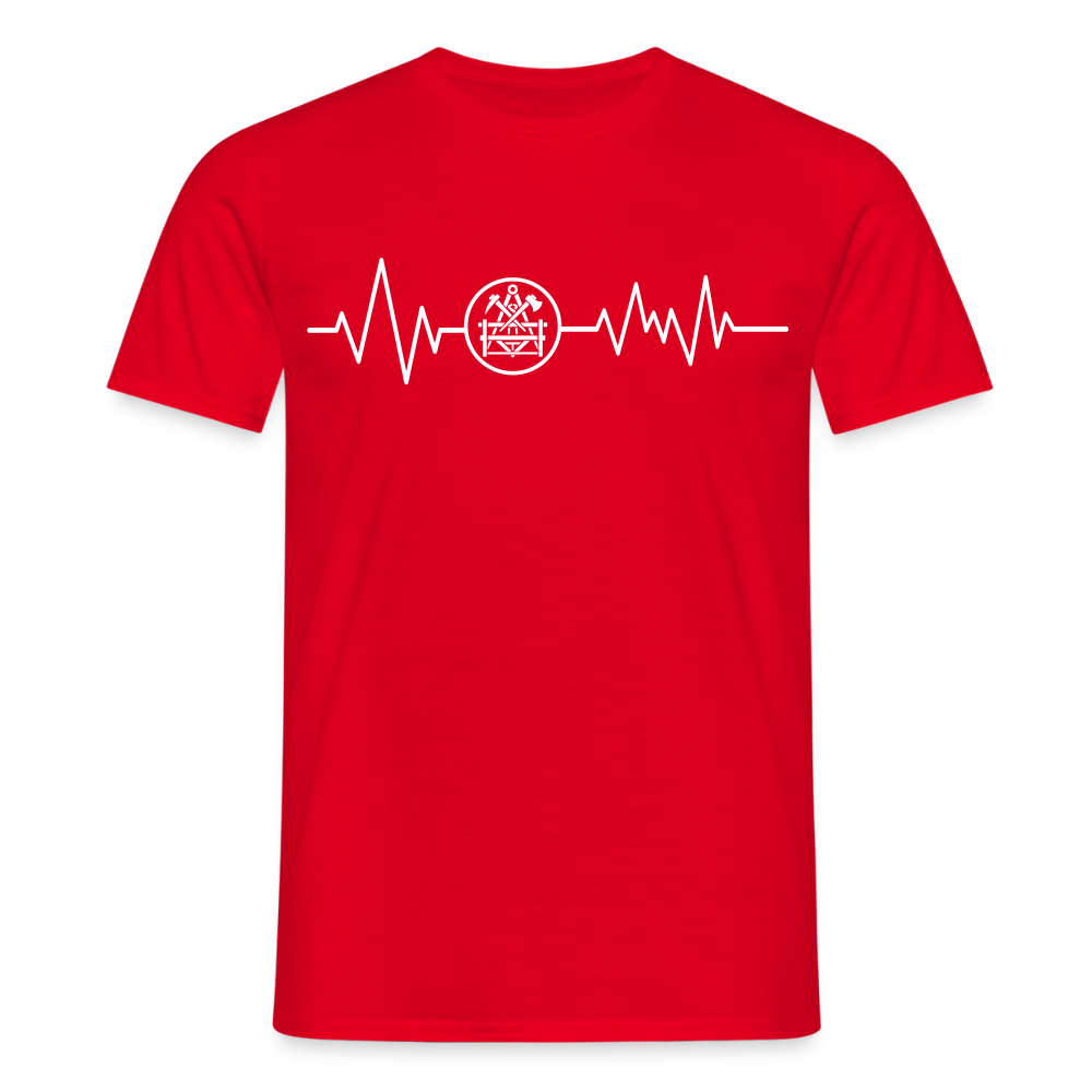Unisex T-Shirt "Betonbauer" Rot Männer T-Shirt