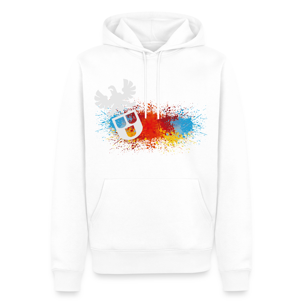 Männer Premium Hoodie "Maler-Splash" Weiß Männer Premium Hoodie