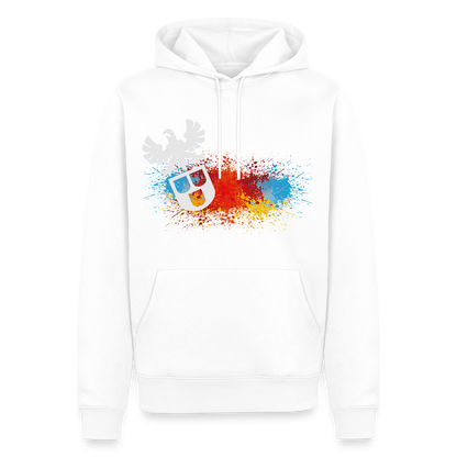 Männer Premium Hoodie "Maler-Splash" Weiß Männer Premium Hoodie