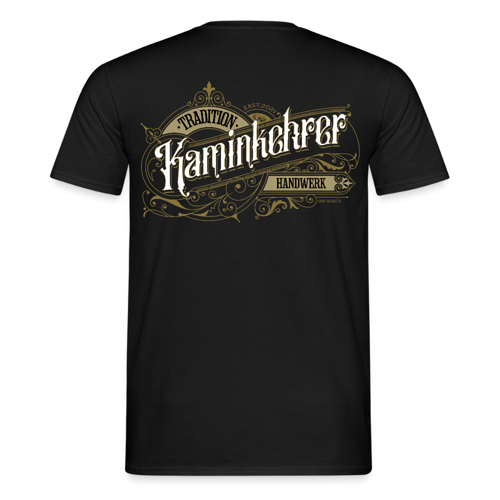 Unisex T-Shirt "Kaminkehrer" Nostalgie Handwerk Schwarz Männer T-Shirt