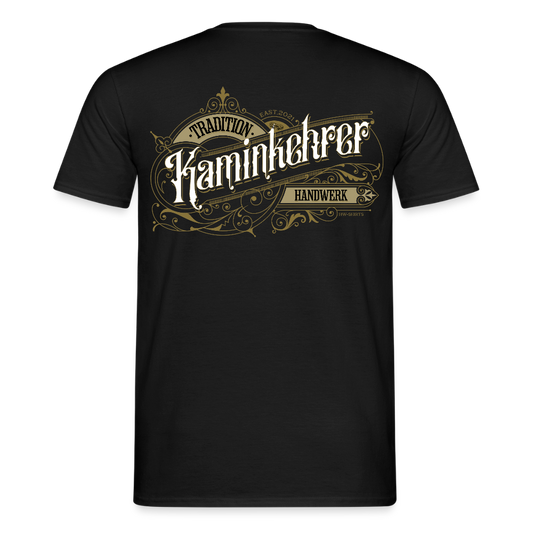 Unisex T-Shirt "Kaminkehrer" Nostalgie Handwerk Schwarz Männer T-Shirt