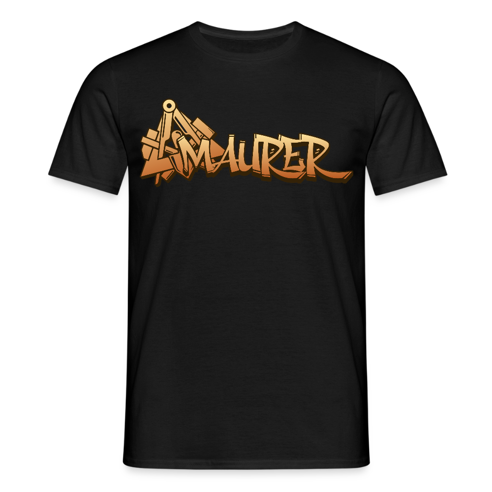 Unisex T-Shirt "Maurer" Schwarz Männer T-Shirt