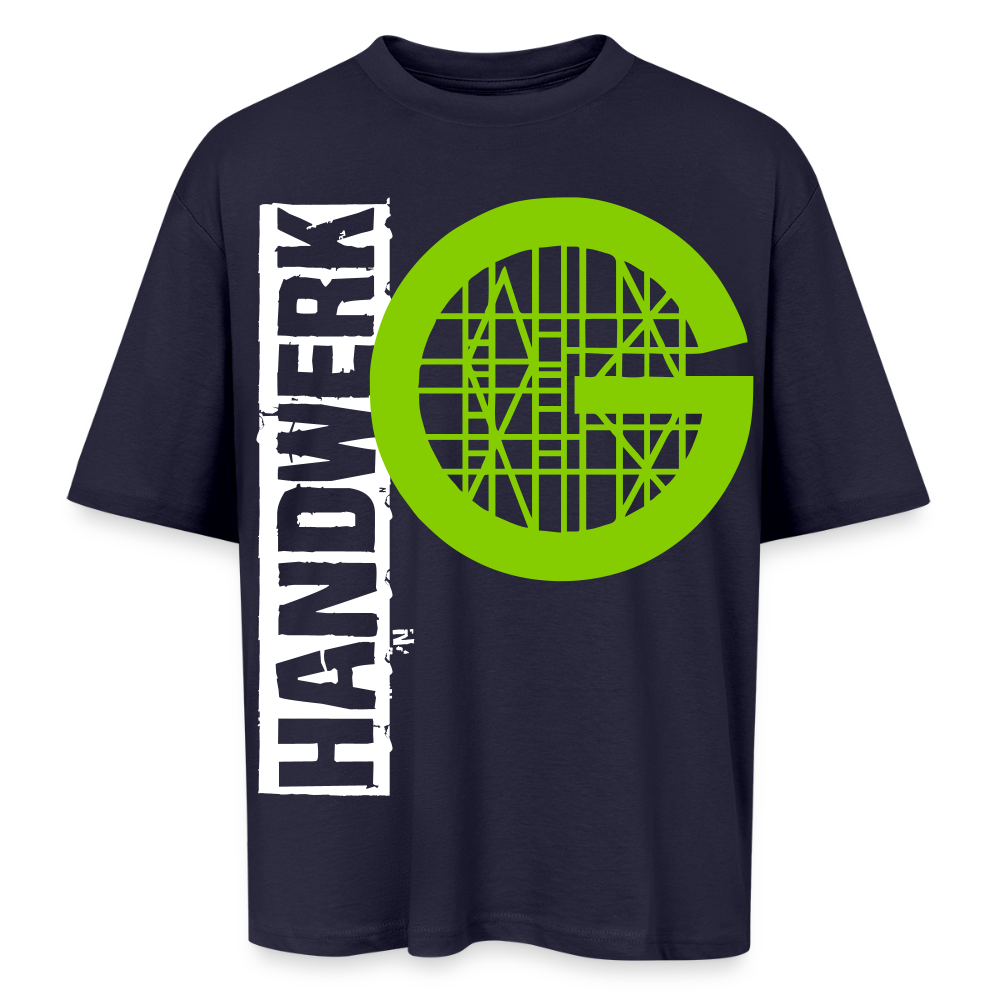 Oversized Unisex T-Shirt "Gerüstbauer" - Navy