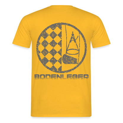 Unisex T-Shirt "Bodenleger" Gelb Männer T-Shirt