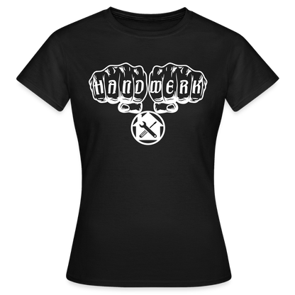 Frauen T-Shirt "Hausmeister" Schwarz Frauen T-Shirt