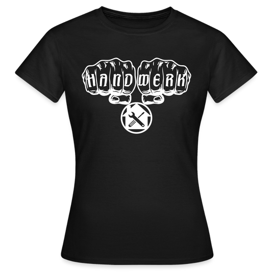 Frauen T-Shirt "Hausmeister" Schwarz Frauen T-Shirt