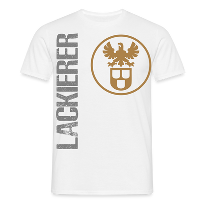 Unisex T-Shirt "Lackierer" Weiß Männer T-Shirt