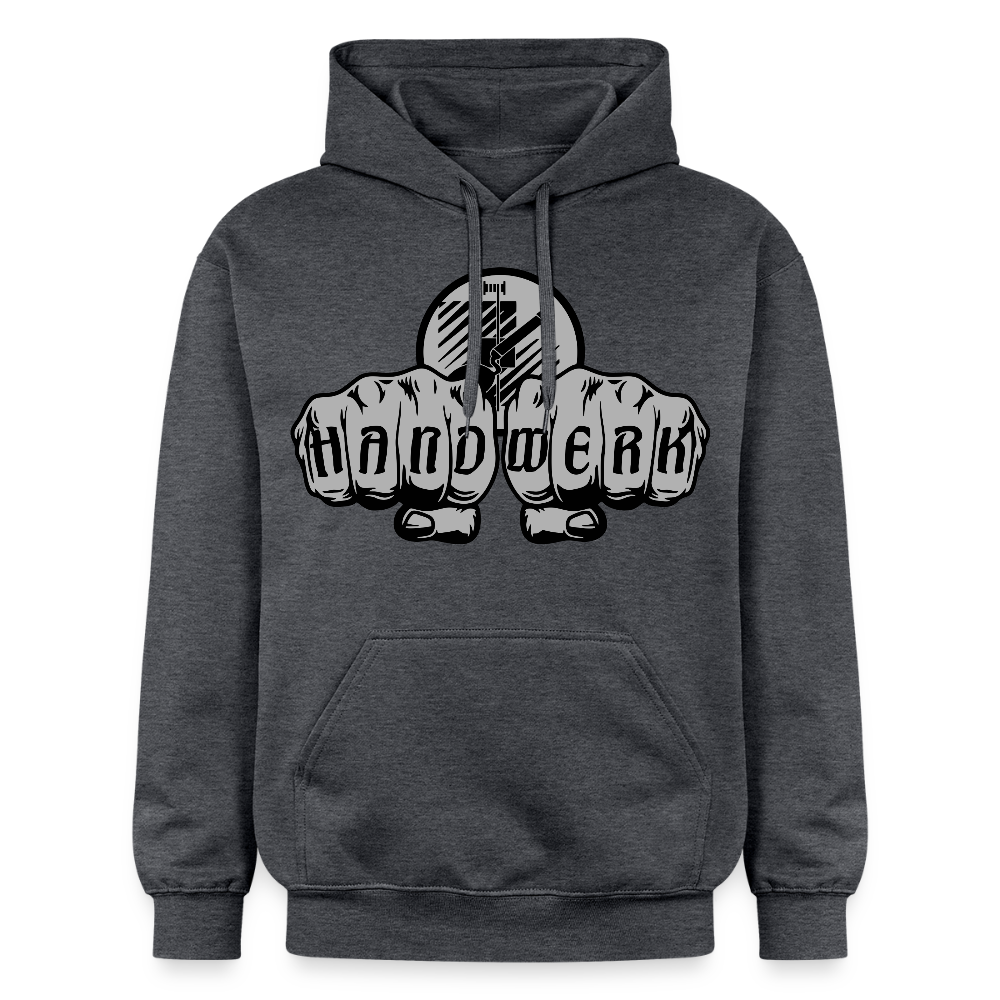 Gildan Unisex Softstyle® "Fliesenleger" Dunkelgrau meliert Gildan Unisex Softstyle® Midweight Hoodie
