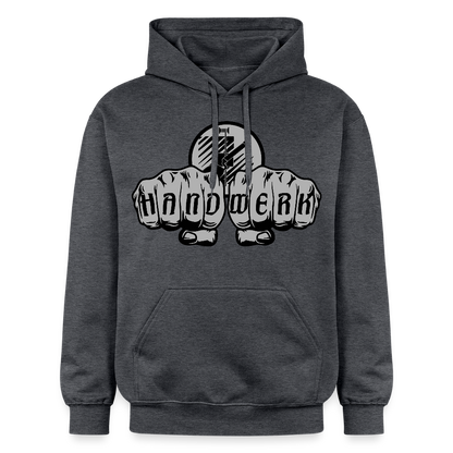 Gildan Unisex Softstyle® "Fliesenleger" Dunkelgrau meliert Gildan Unisex Softstyle® Midweight Hoodie