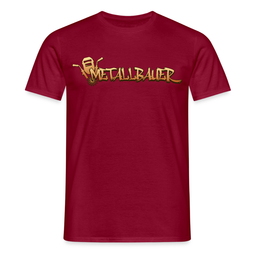 Unisex T-Shirt "Metallbauer" Ziegelrot Männer T-Shirt