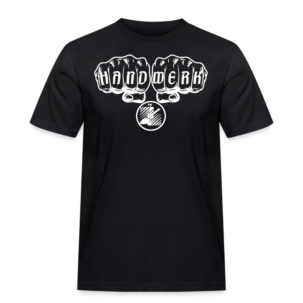 Männer Workwear T-Shirt "Fliesenleger" - Schwarz