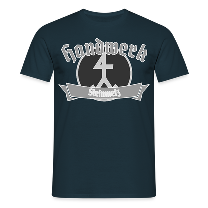 Unisex T-Shirt "Steinmetz" Navy Männer T-Shirt
