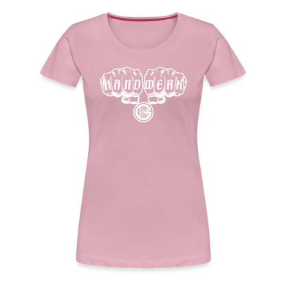 Frauen Premium T-Shirt "Gerüstbauer" - Hellrosa