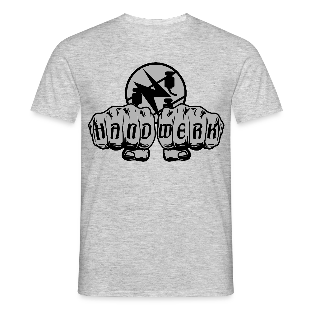 Unisex T-Shirt "Elektriker" Grau meliert Männer T-Shirt