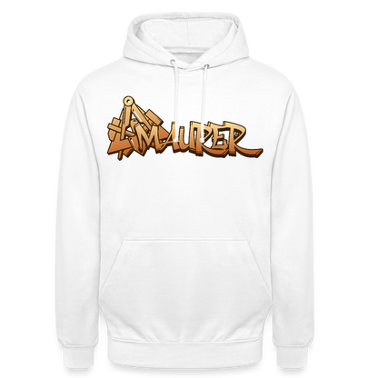 Unisex Hoodie "Maurer" Weiß Unisex Hoodie