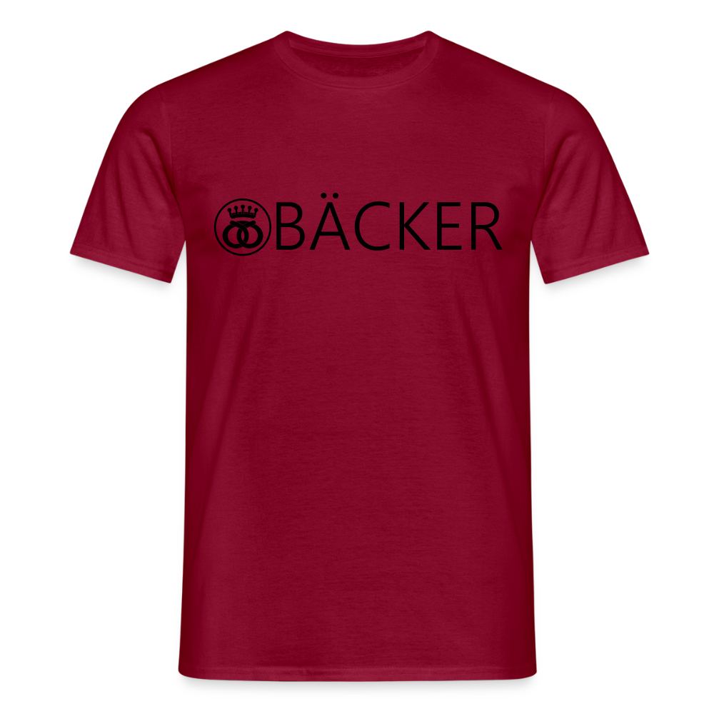Unisex T-Shirt "Bäcker" Ziegelrot Männer T-Shirt