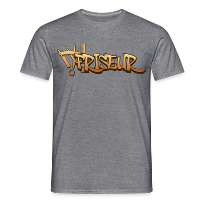 Unisex T-Shirt "Friseur" Graphit meliert Männer T-Shirt