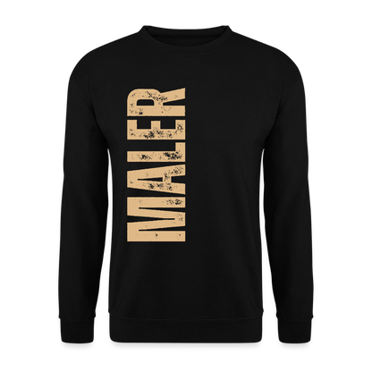 Unisex Pullover "Maler" Schwarz Unisex Pullover