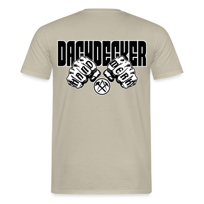 Unisex T-Shirt "Dachdecker" Sandbeige Männer T-Shirt