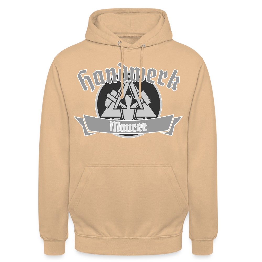 Unisex Hoodie "Maurer" Pfirsich Unisex Hoodie