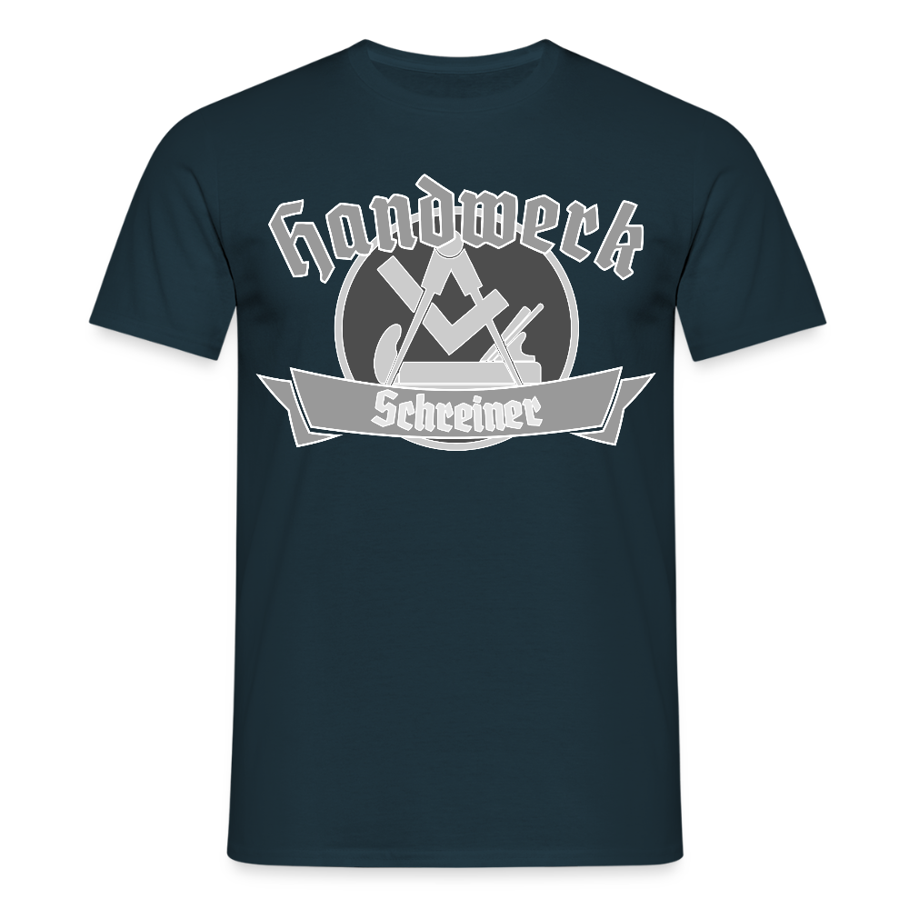 Unisex T-Shirt "Schreiner" Navy Männer T-Shirt