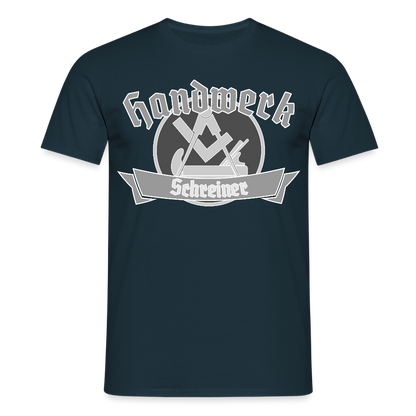 Unisex T-Shirt "Schreiner" Navy Männer T-Shirt