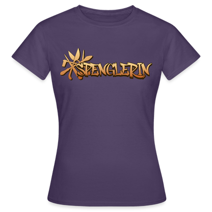 Frauen T-Shirt "Spenglerin" Dunkellila Frauen T-Shirt