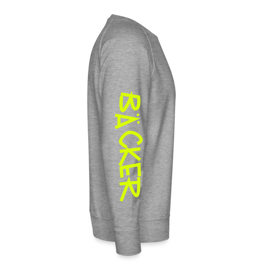 Unisex Premium Pullover "Bäcker" neongelb Männer Premium Pullover