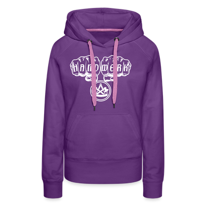 Frauen Premium Hoodie "Zimmermann" - Purple