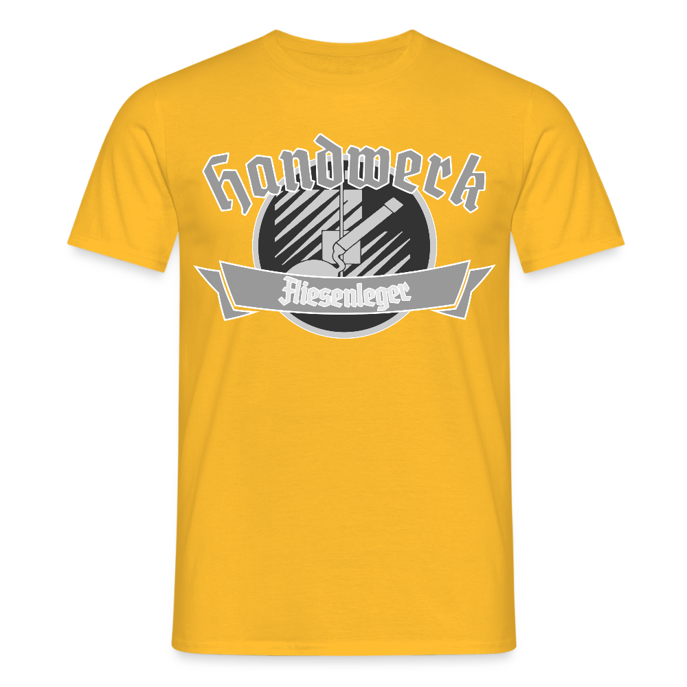 Unisex T-Shirt "Fliesenleger" Gelb Männer T-Shirt