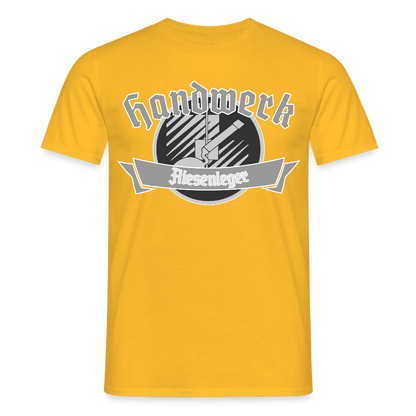 Unisex T-Shirt "Fliesenleger" Gelb Männer T-Shirt